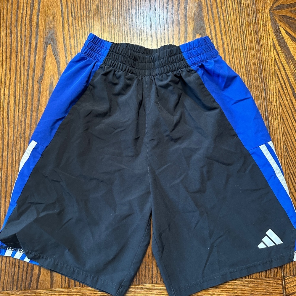 Adidas Black and Blue Sports Shorts